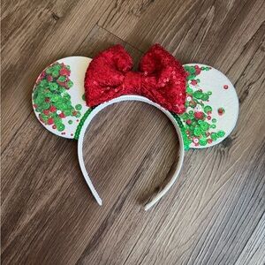 NWOT Small Shop Confetti Holiday Mouse Ears Headband